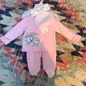 4 piece baby girl outfit and musical owl